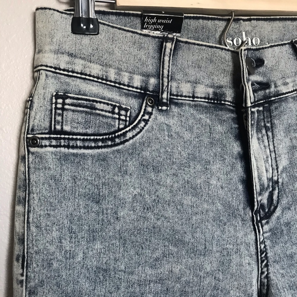 New York & Co Acid Wash High Waisted Jegging NWOT - Picture 2 of 6